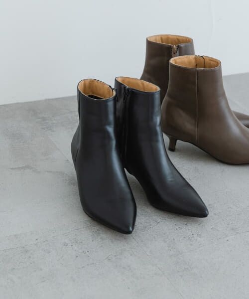 **URBAN RESEARCH / アーバンリサーチ ブーツ(ショート丈) | ポインテッドトゥブーツ(BLACK)