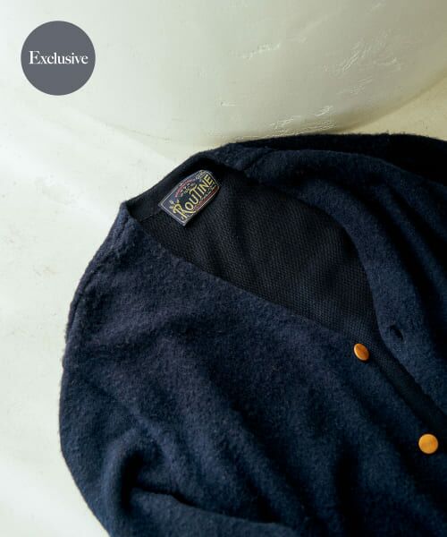 ＊＊URBAN RESEARCH / アーバンリサーチ カーディガン・ボレロ | 『別注』ROUTINE×URBAN RESEARCH　起毛カーディガン（D NAVY）