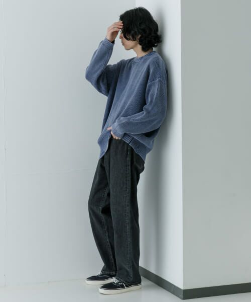 ニット確認用 セール】 URBAN RESEARCH iD ストーンウォッシュダメージニット