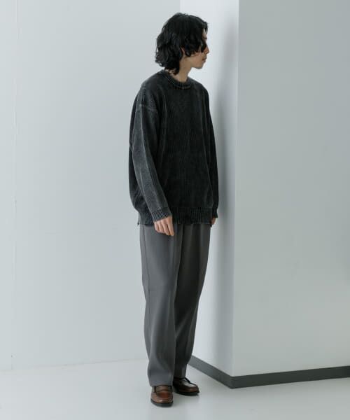 セール】 URBAN RESEARCH iD ストーンウォッシュダメージニット