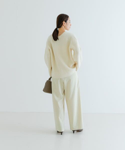 ハミルトンウール畦Vネックニット セール】 HAMILTON WOOL 畦Vネックニット （ニット・セーター