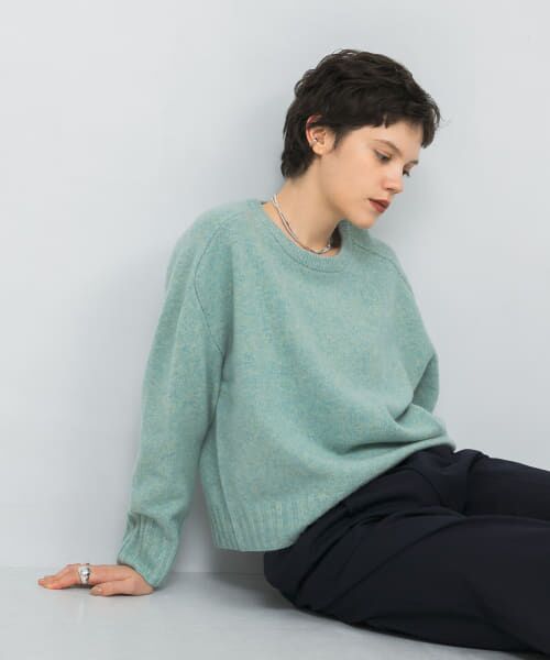 helen lawrence 17aw クルーネックニット S-LL】さりげないラメで大人上品に クルーネックニット（ニット