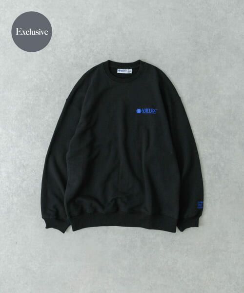 ＊＊URBAN RESEARCH / アーバンリサーチ スウェット | 『別注』VIBTEX×URBAN RESEARCH　CREWNECK SWEAT（BLACK）
