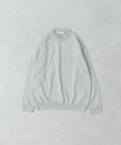 ＊＊URBAN RESEARCH / アーバンリサーチ ニット・セーター | ガス焼きシルケットクルーネック（GRAY）