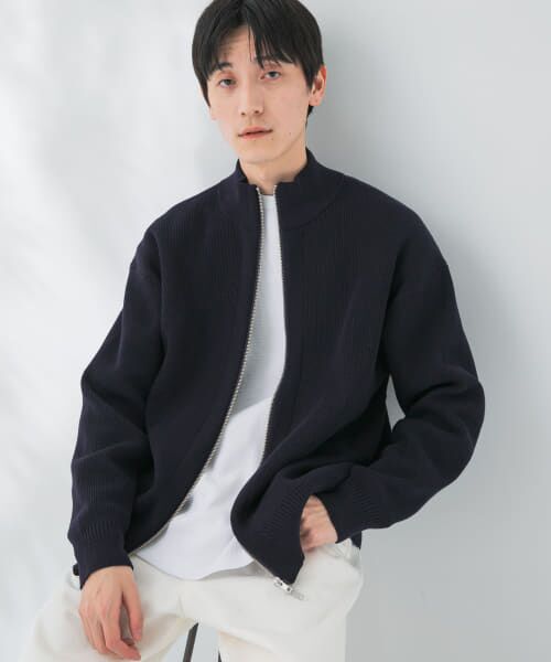 ＊＊URBAN RESEARCH / アーバンリサーチ ニット・セーター | 畔ドライバーズニット（NAVY）