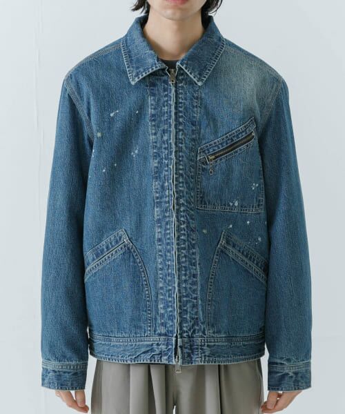 ジャケット・アウター AMERI WORK DENIM JACKET Ameri（アメリ）の「DENIM WORK LONG COAT（デニムジャケット