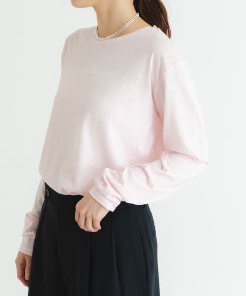 ＊＊URBAN RESEARCH / アーバンリサーチ Tシャツ | クルーネックシアースラブカットソー（L.PINK）