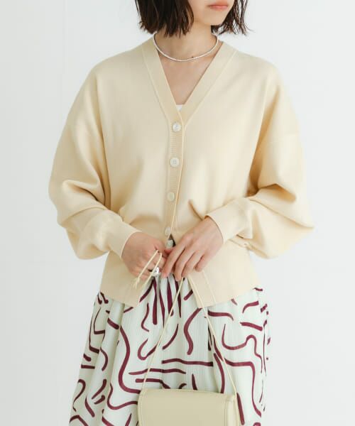 ＊＊URBAN RESEARCH / アーバンリサーチ カーディガン・ボレロ | スウェットライクカーディガン（BEIGE）