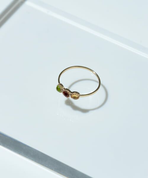セール】 ff by decor urban research three stone ring