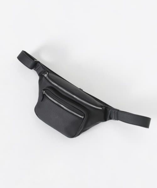 ＊＊URBAN RESEARCH / アーバンリサーチ メッセンジャーバッグ・ウエストポーチ | Microfiber Waist Bag（BLACK）