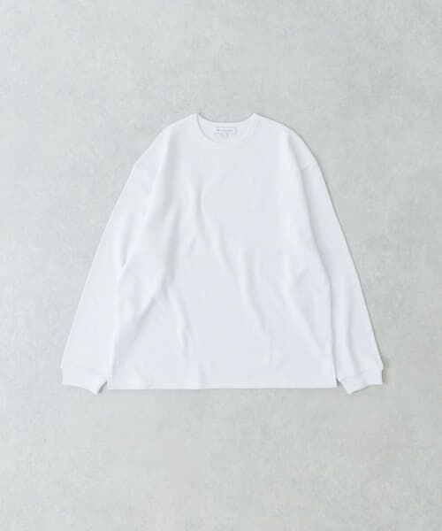 ＊＊URBAN RESEARCH / アーバンリサーチ Tシャツ | 『UR TECH』度詰めワッフルロングスリーブ（WHITE）