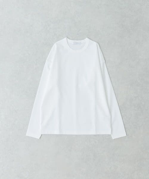 ＊＊URBAN RESEARCH / アーバンリサーチ Tシャツ | コットンナイロンスムージーロングスリーブ（WHITE）