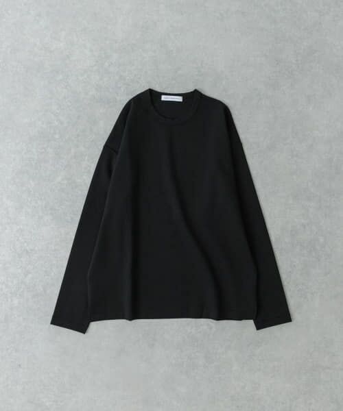 ＊＊URBAN RESEARCH / アーバンリサーチ Tシャツ | コットンナイロンスムージーロングスリーブ（BLACK）