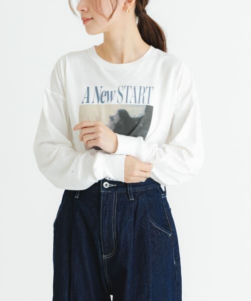 ＊＊URBAN RESEARCH / アーバンリサーチ Tシャツ | グラフィックロングスリーブカットソー（OFF-3）