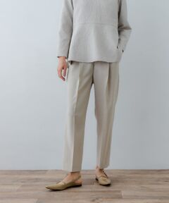 『3サイズ展開』タックテーパードパンツ