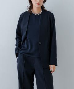 『2サイズ展開』ノーカラージャケット