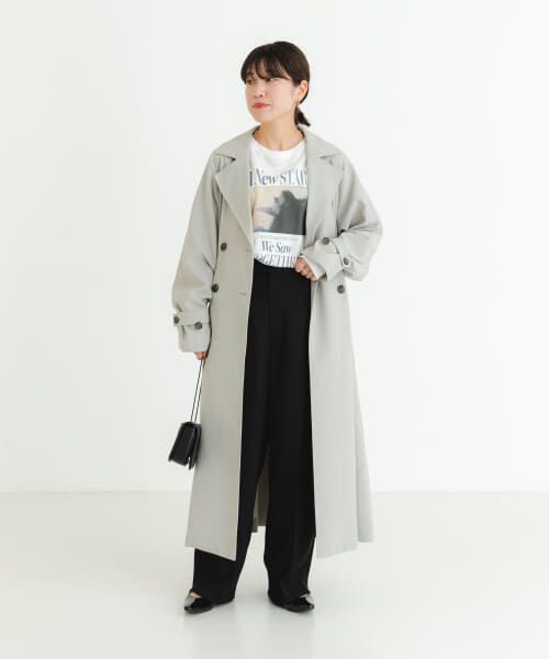 ドロストトレンチコート　ベージュ 今買ってすぐ着られる！アーバンリサーチスタッフが紹介する
