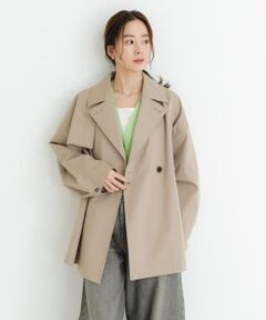 『撥水』new basic　ミドル丈トレンチテントコート