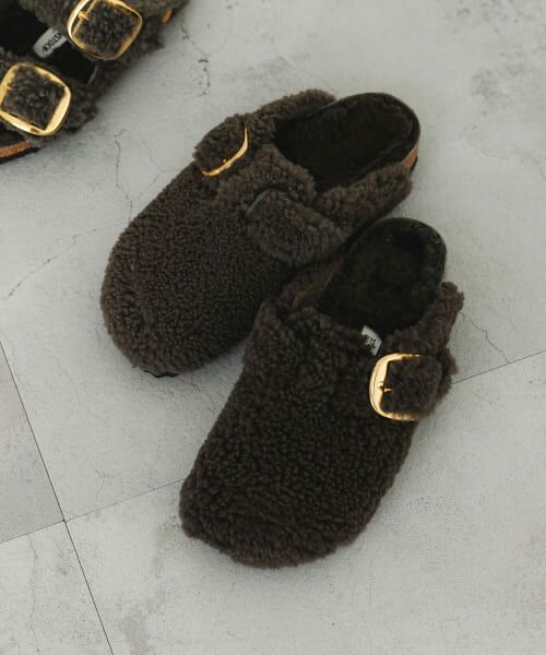 ＊＊URBAN RESEARCH / アーバンリサーチ サンダル | BIRKENSTOCK　BOSTON BIG BUCKLE TEDDY（GRAY）