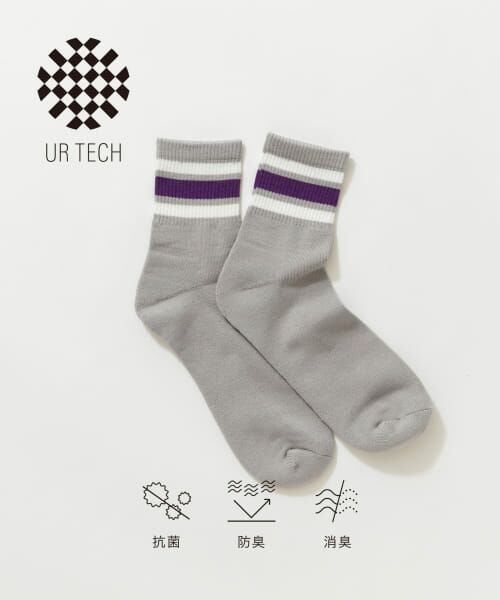 ＊＊URBAN RESEARCH / アーバンリサーチ ソックス | 『UR TECH』ラインショートソックス（OFF×PPL）