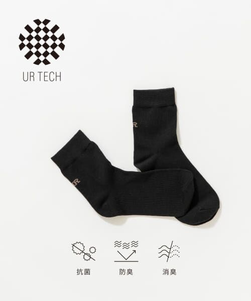 ＊＊URBAN RESEARCH / アーバンリサーチ ソックス | 『UR TECH』バックロゴソックス（BLACK）