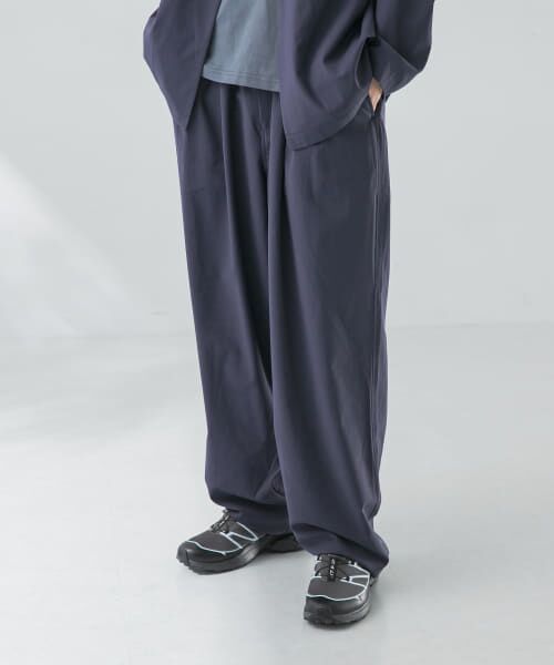 ＊＊URBAN RESEARCH / アーバンリサーチ その他パンツ | 『セットアップ対応』『マシンウォッシャブル』ST WASHABLE WOOL EASY PANTS（INK NAVY）
