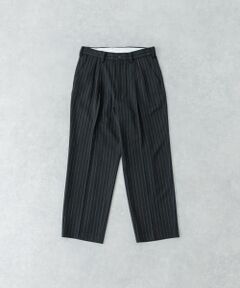 new basic ウールツイルワイドスラックス