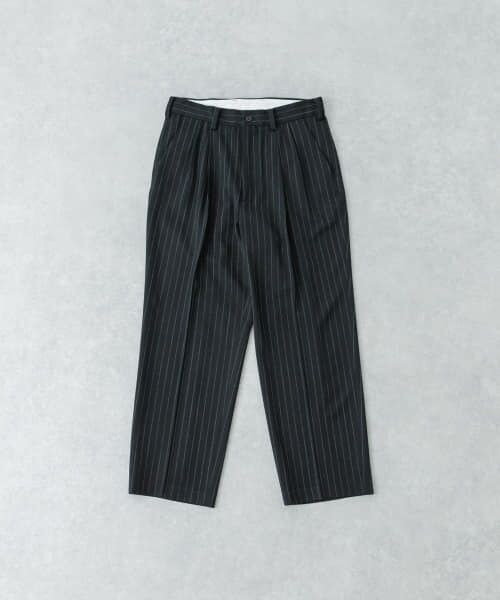 ＊＊URBAN RESEARCH / アーバンリサーチ その他パンツ | new basic ウールツイルワイドスラックス（STRIPE）