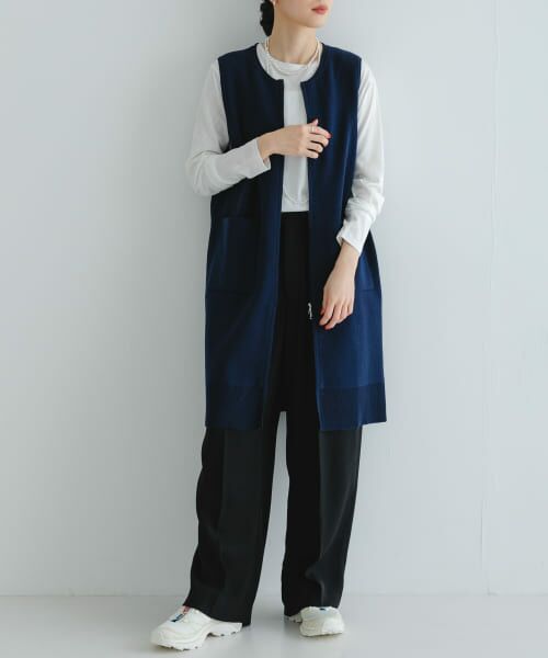 ＊＊URBAN RESEARCH / アーバンリサーチ ベスト | ダブルジップニットベスト（NAVY）