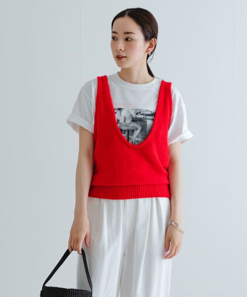 ＊＊URBAN RESEARCH / アーバンリサーチ ベスト | ブークレ2WAYベスト（RED）