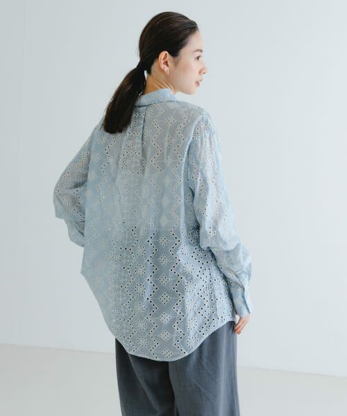 URBAN RESEARCH 刺繍レースオーバーシャツ セール】刺繍レースオーバーシャツ（シャツ/ブラウス）｜URBAN