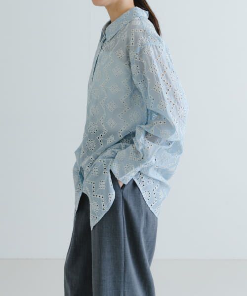 B1563S【慈雨/ジウ】ブラウスシャツ アシメントリー リネン 日本製 CATEGORY シャツ/ブラウス | CALENDRIER online store