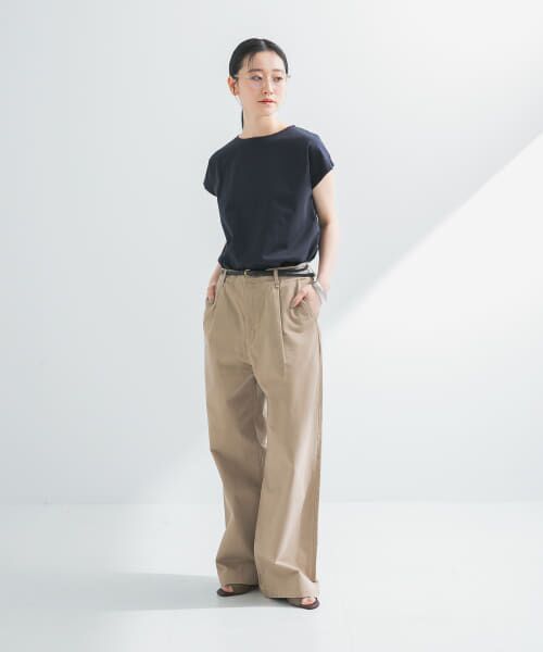 セール】 『3サイズ展開』new basic タックワイドチノパンツ