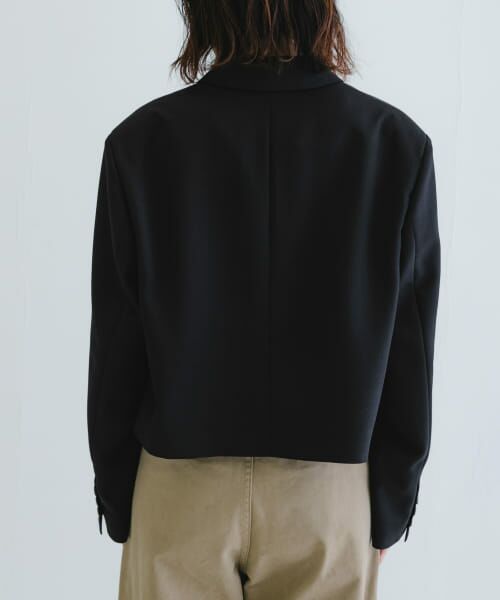 URBANRESEARCH アーバンリサーチ　ノーカラージャケット　黒　L URBAN RESEARCH ジャケット ノーカラージャケット 「2サイズ展開