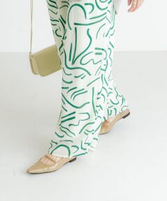 ポインテッドバックストラップシューズ