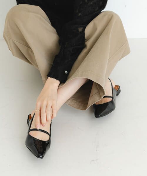 セール】 ポインテッドバックストラップシューズ （パンプス