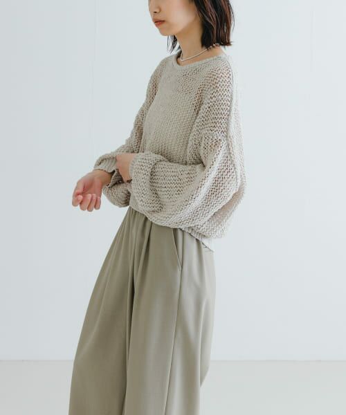 期間限定値下★TV衣装★　ITEMS URBANRESEARCH　モチモチニット 洗濯可』モチモチVネックニット(FREE GRN): トップス｜URBAN