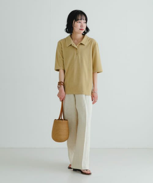 セール】 『3サイズ展開』new basic リネンハイウエストパンツ