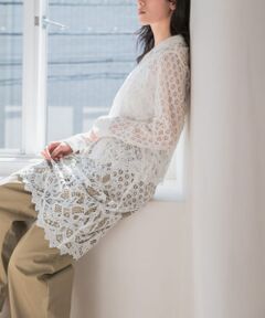 インドレースベアキャミワンピース