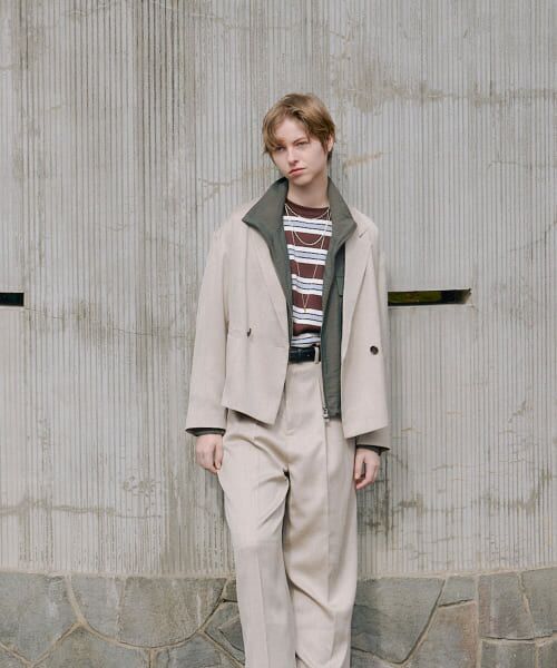 週末限定セールアーバンリサーチ ツイードジャケット セール】ツイードノーカラージャケット（ノーカラージャケット