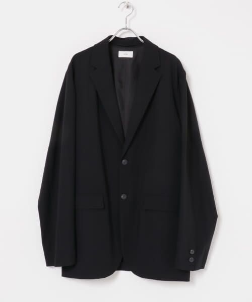 ＊＊URBAN RESEARCH / アーバンリサーチ その他アウター | ATON　HIGH TWIST WOOL JACKET（BLACK）