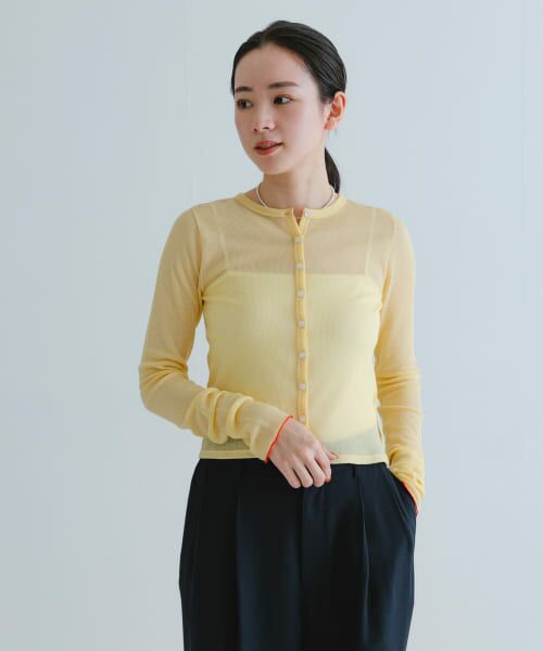 ＊＊URBAN RESEARCH / アーバンリサーチ カーディガン・ボレロ | 『MADE IN JAPAN』シアーテレコショートカーディガン（BUTTER）