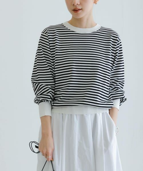 ＊＊URBAN RESEARCH / アーバンリサーチ ニット・セーター | new basic　ハイゲージクルーネックニット（BORDER）