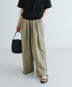 『撥水/UVカット/接触冷感/イージーケア』『UR TECH』ギャザーワイドパンツ