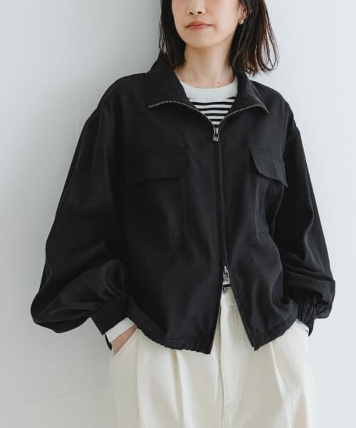 ＊＊URBAN RESEARCH / アーバンリサーチ ブルゾン | シアージップブルゾン（BLACK）
