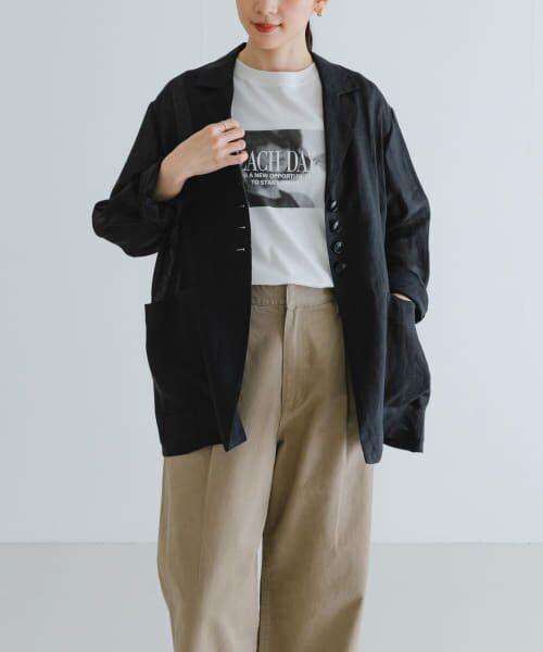 セール】 new basic ラミーオーバージャケット （その他アウター