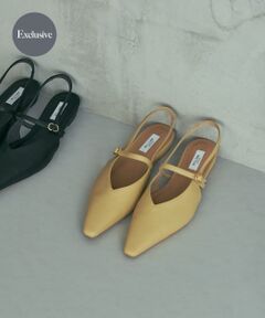『別注』 MILLIWM×URBANR　Vカットスリングバッグパンプス