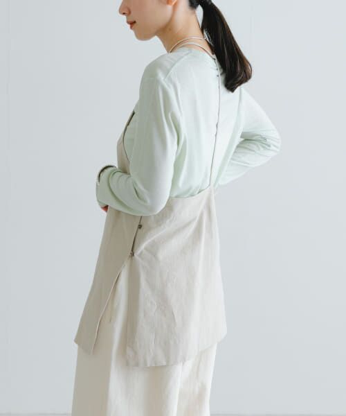 オーラリー　LINEN WEATHER CAMISOLE キャミソール AURALEE HIGH DENSITY FINX LINEN WEATHER CAMISOLE / DARK