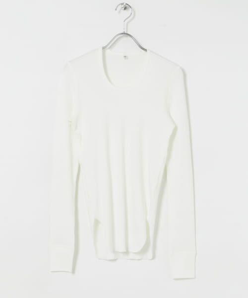 ＊＊URBAN RESEARCH / アーバンリサーチ Tシャツ | HAKUJI　Organic cotton Long-Sleeve Pullover（White）