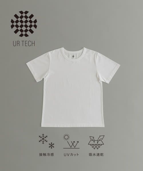 ＊＊URBAN RESEARCH / アーバンリサーチ Tシャツ | 『UR TECH』ベーシックTシャツ（WHITE）